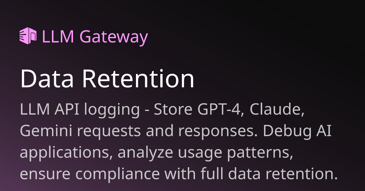 Data Retention | UniterRouter Docs