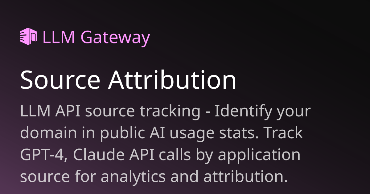 Source Attribution | UniterRouter Docs